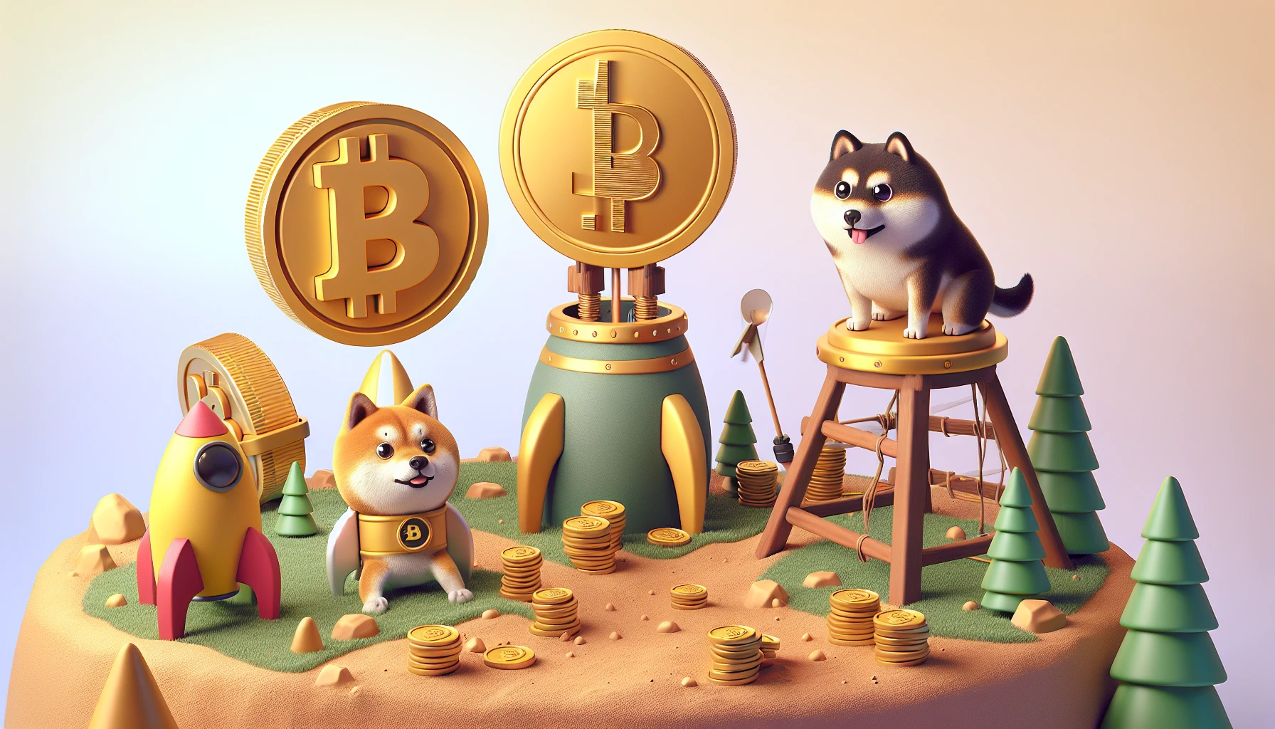 Dogecoin et Bitcoin s'apprêtent à entamer un voyage littéral vers la lune le 23 décembre 2023. Un événement spatial unique pour ces cryptomonnaies !